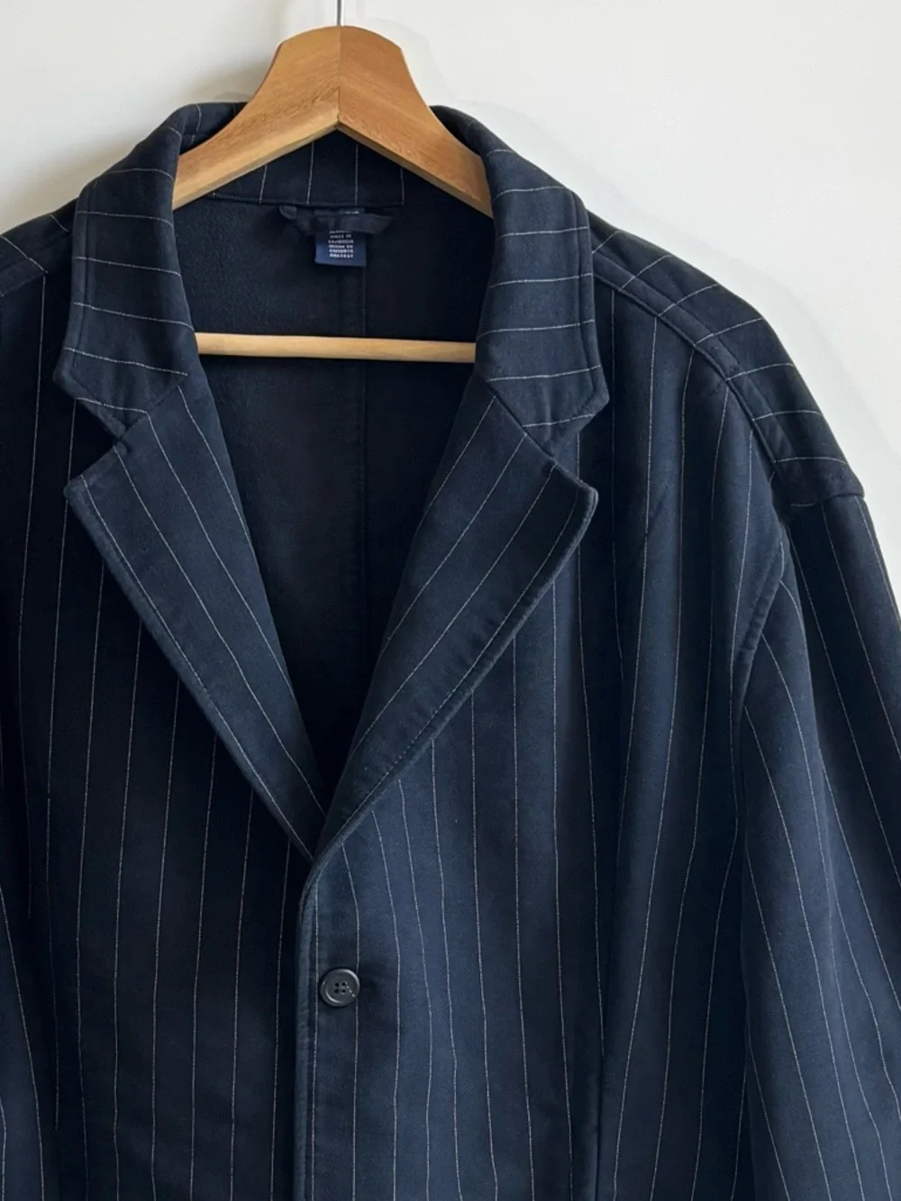 Polo Jeans Co. Ralph Lauren Men's Navy Blue Pinstripe Sport Jacket Coat Size 3XL